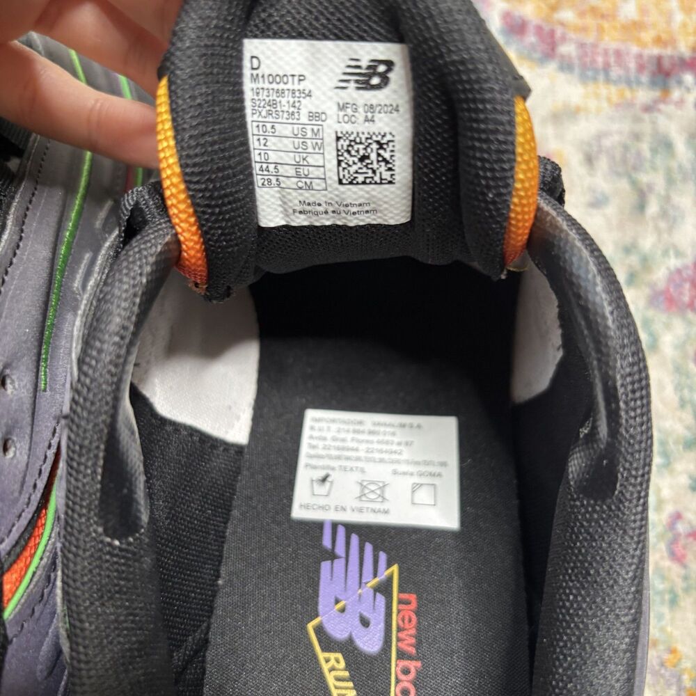 New Balance 1000 Reflective Black Sneakers - Picture 5 of 10